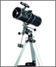 114mm/4.5"inch short tube Newtonian equatorial reflector telescope