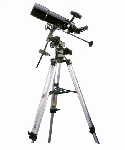 80mm/3.2"inch equatorial refractor telescope