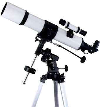 90mm/3.5"inch equatorial telescope