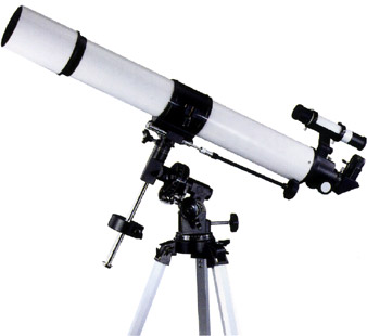 80mm/3.2"inch equatorial refracting telescope